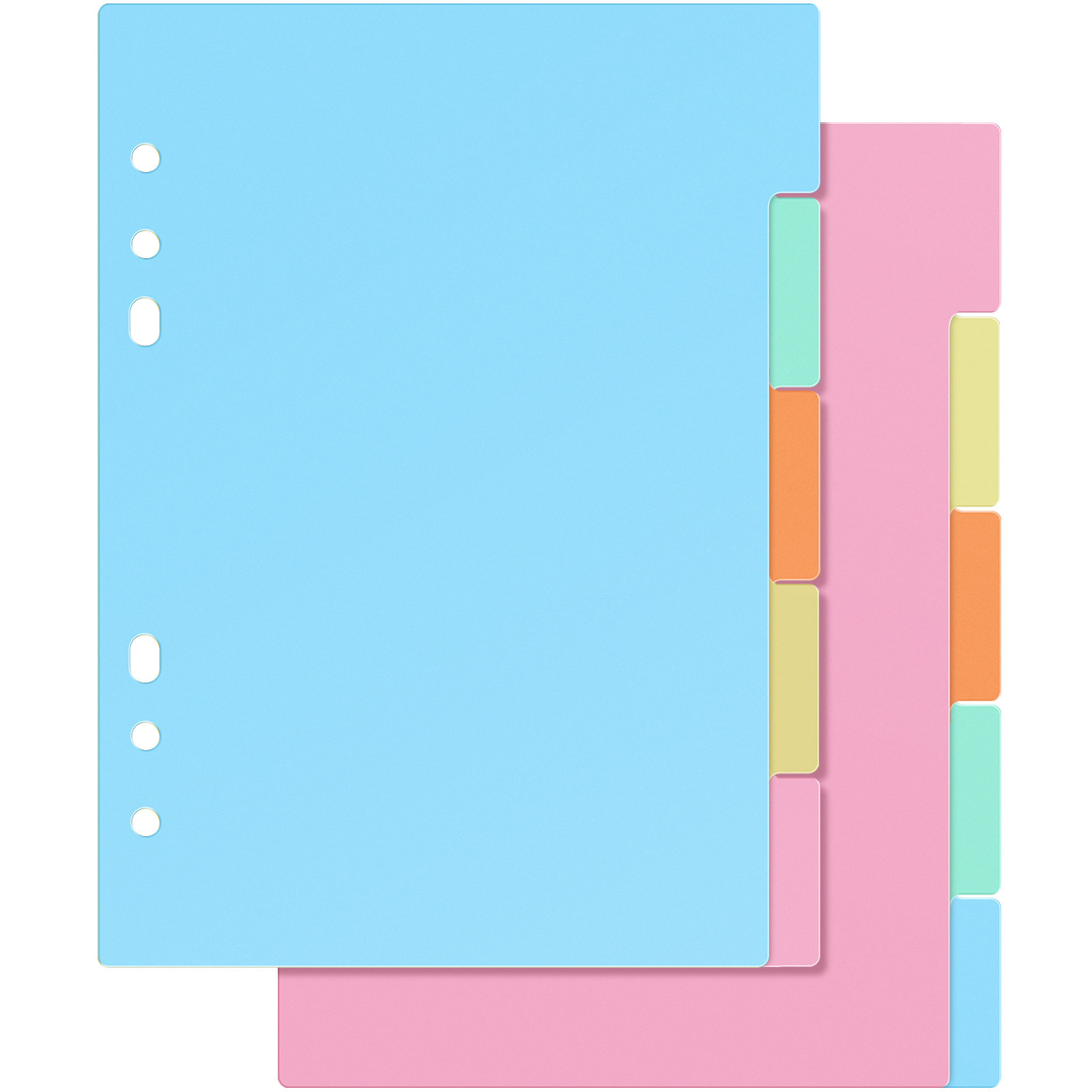 Index Tab Divider - 10Pcs Plastic Dividers Tab Index Binder