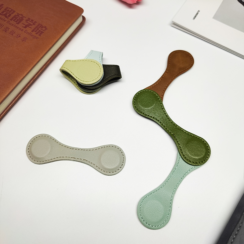 Bookmark Magnetic Clip - Magnetic Leather Bookmark Crazy Horse Leather