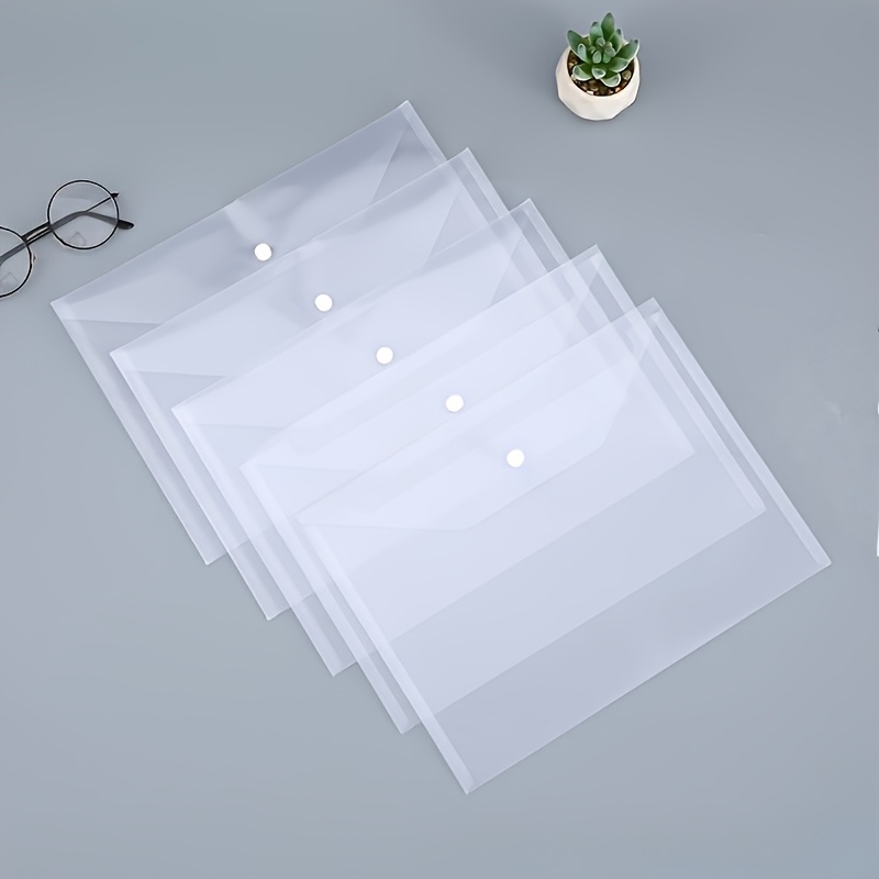 Office Stationery And Supply - 10pcs Transparent A4 Folders Clear Folders
