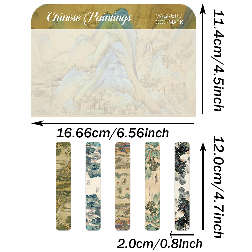 5PCS Chinese Ancient Style Mag - Bookmark Magnetic Clip recension och pris
