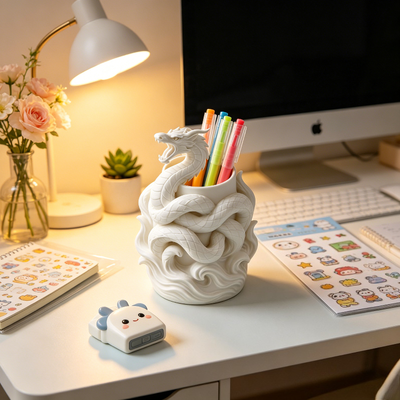 Dragon Relief Pen Holder, Desk - Ideal Stationery & Office Supply recension och pris