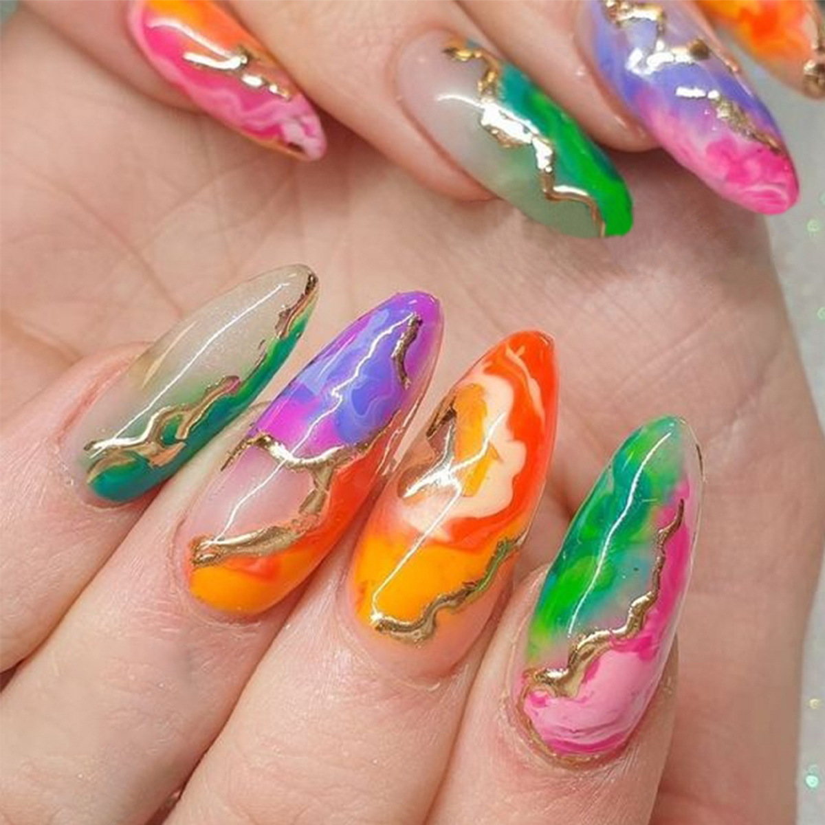 Press on Nails Almond Shaped M - Glue Stick Pack recension och pris
