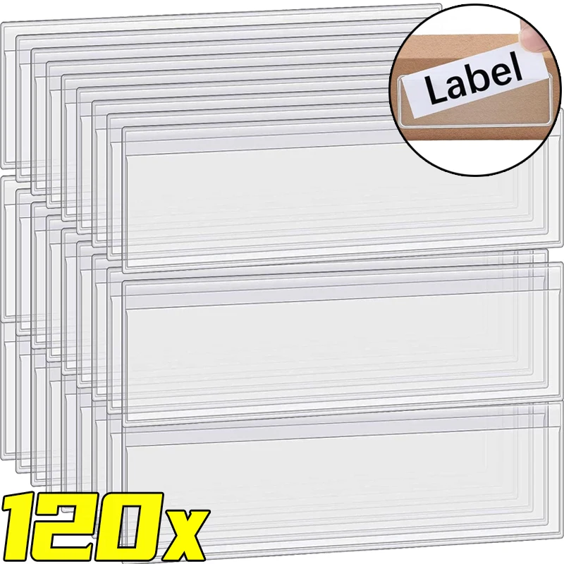 Clear Adhesive Shelf Tag Label - Office Supply Office Stationery Items recension och pris