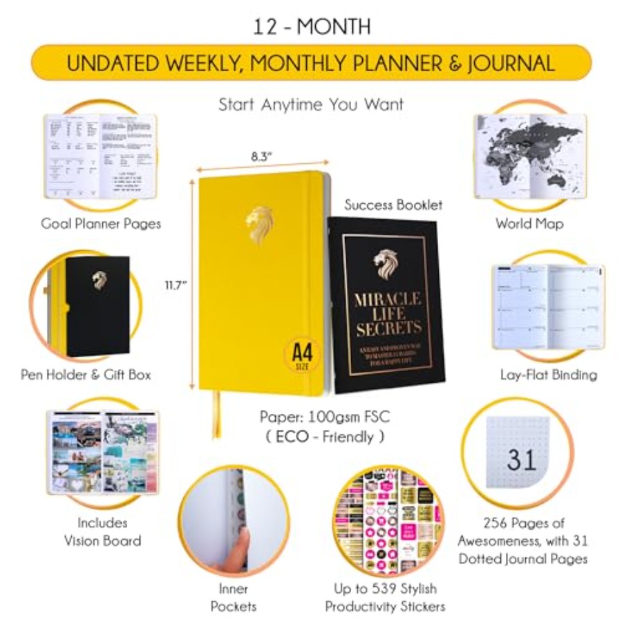 Life Planner - Undated Daily W - Planner Weekly Budget recension och pris