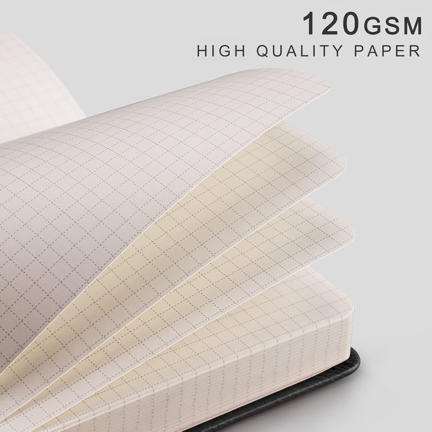 A5 Graph Notebook 256 Pages Ha - Journal Leather Hardcover recension och pris