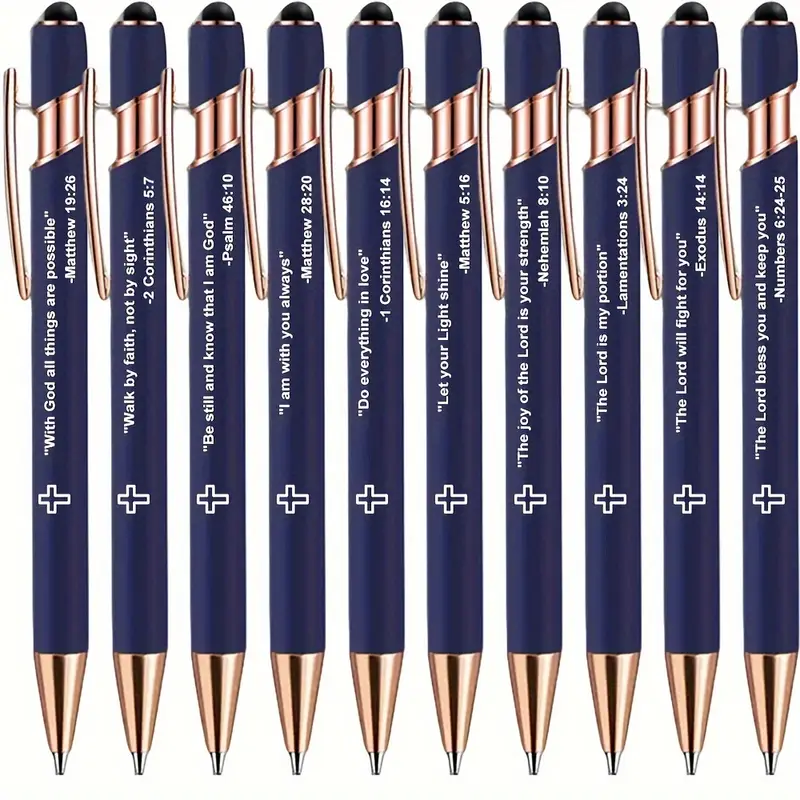 10pcs inspirational Bible pens - Ideal Stationery & Office Supply recension och pris