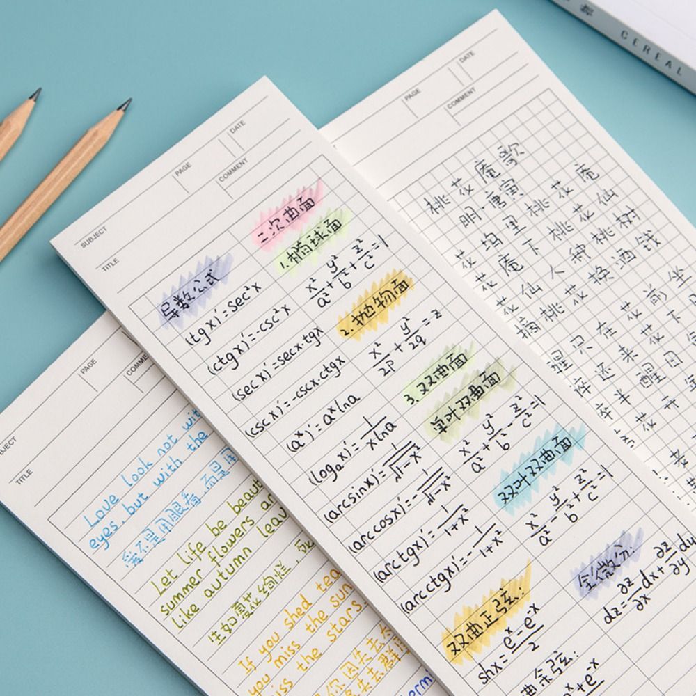 Simple Non-sticky Long Notepad - Graph Paper Pad recension och pris