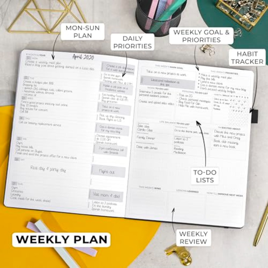 Planner Pro Premium Luxurious  - Planner Weekly Budget recension och pris