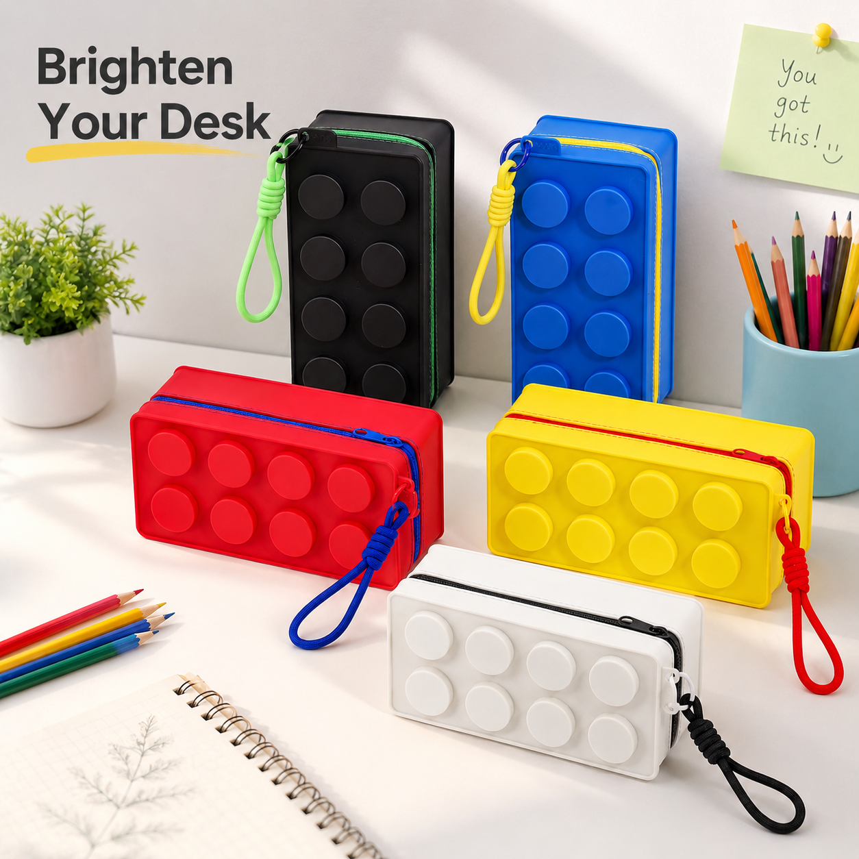 Cute Colorful Building Brick P - Ideal Stationery & Office Supply recension och pris