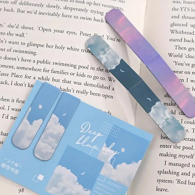 2pcs Fantasy Landscape Themed  - Bookmark Magnetic Clip recension och pris