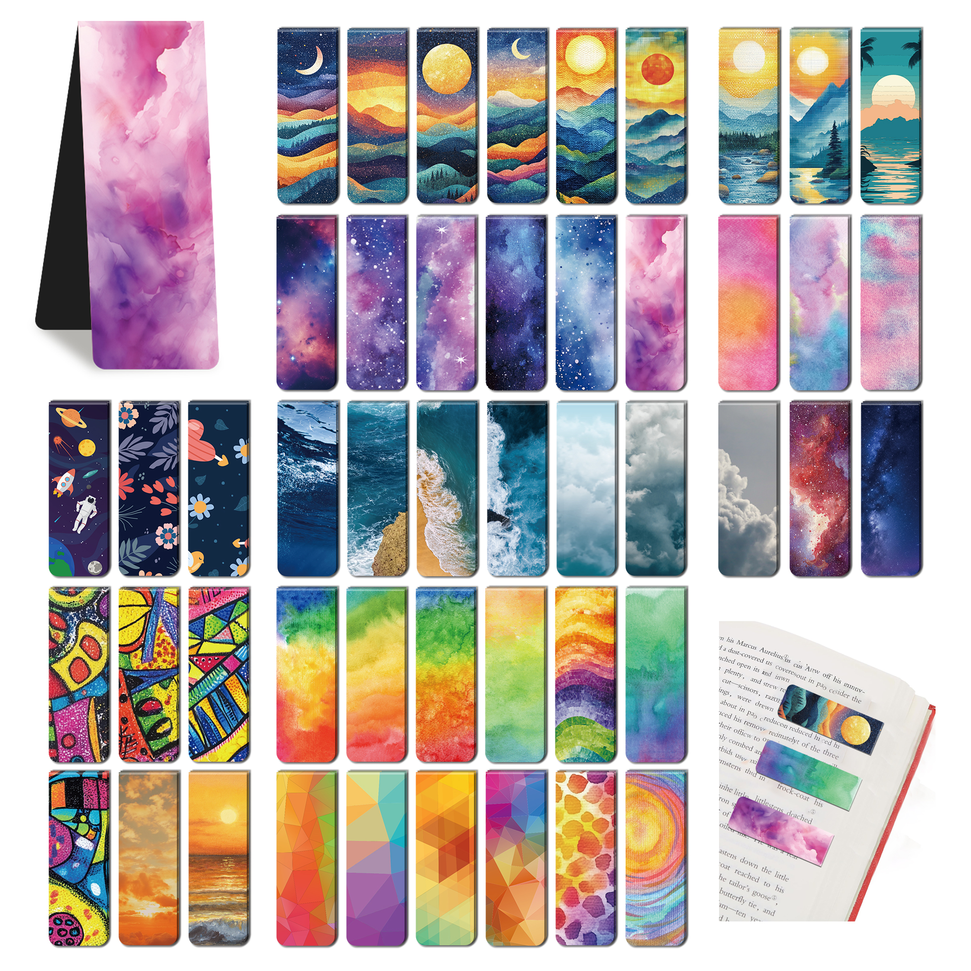 96pcs Colorful Magnetic Bookma - Bookmark Magnetic Clip recension och pris