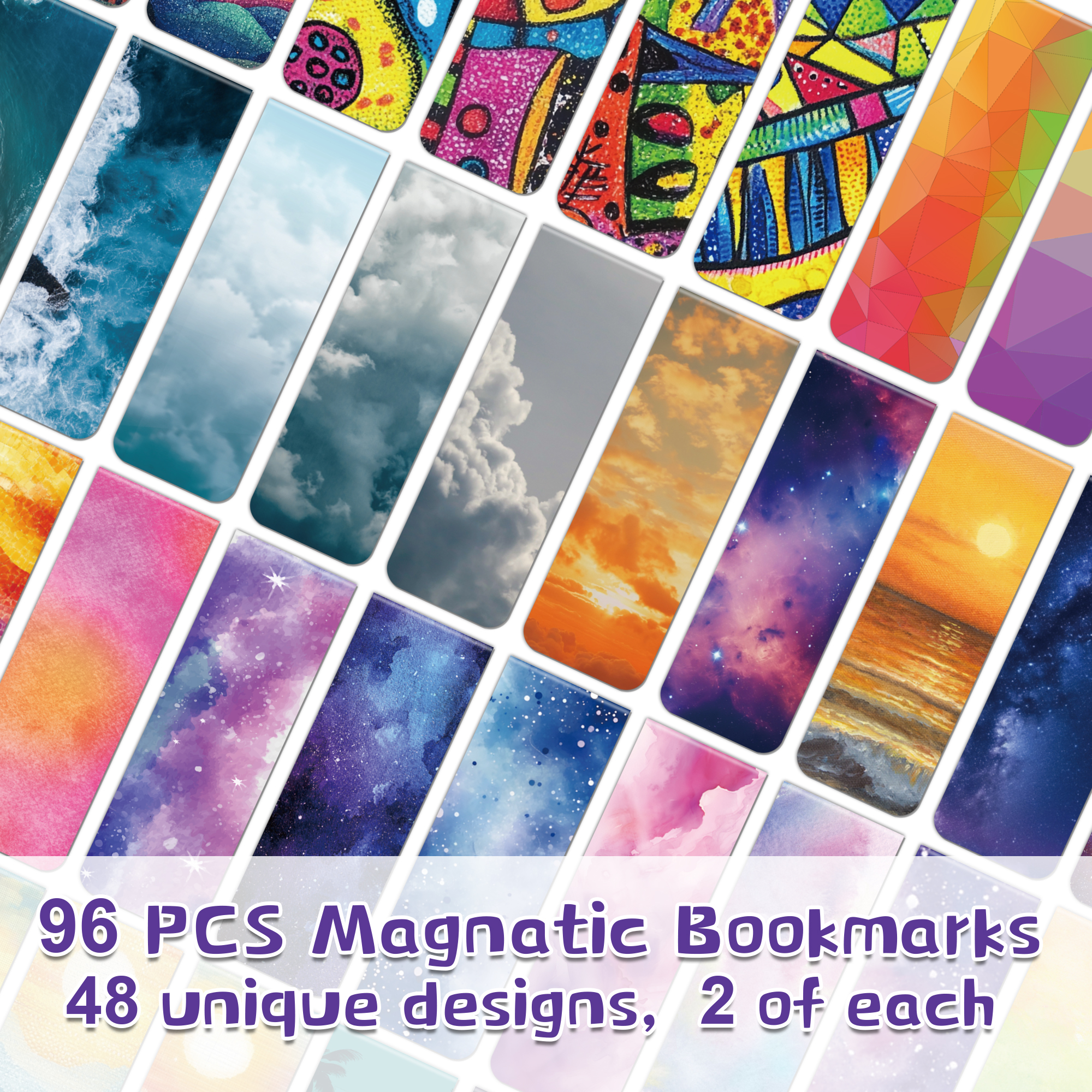 96pcs Colorful Magnetic Bookma - Bookmark Magnetic Clip recension och pris