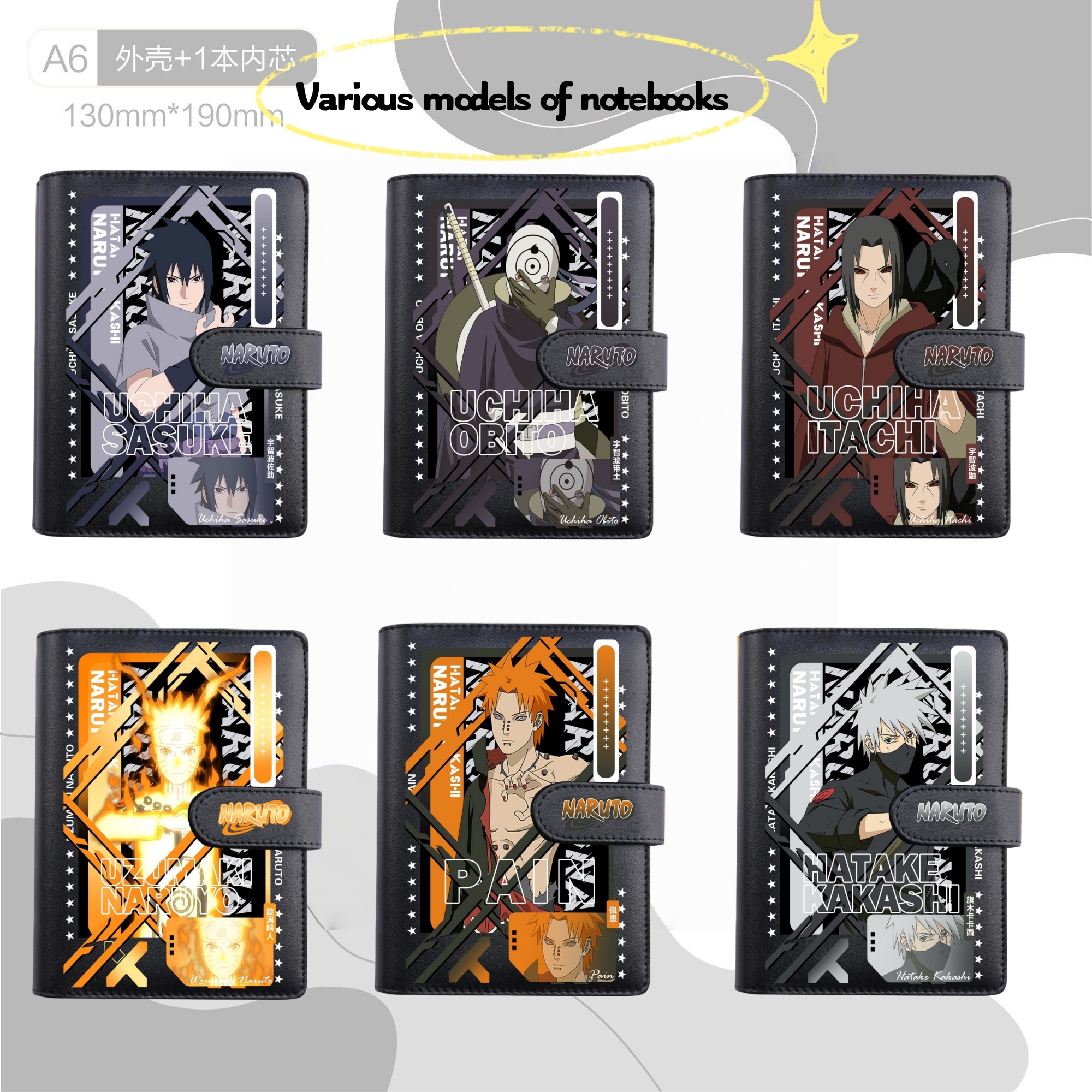 Naruto Notebook Kakashi Obito  - Office Supply Office Stationery Items recension och pris