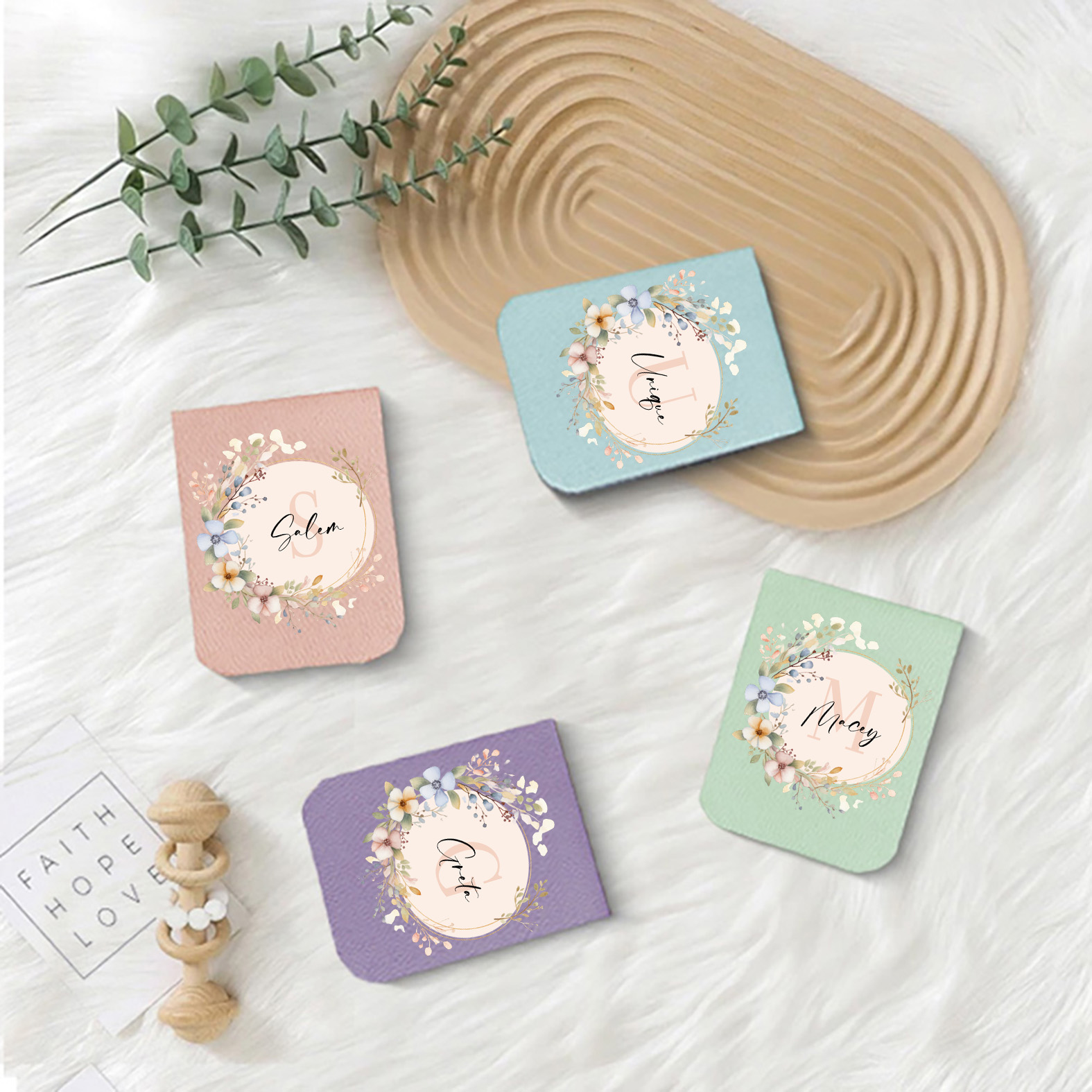 1pc Name Bookmark with Mirror  - Bookmark Magnetic Clip recension och pris