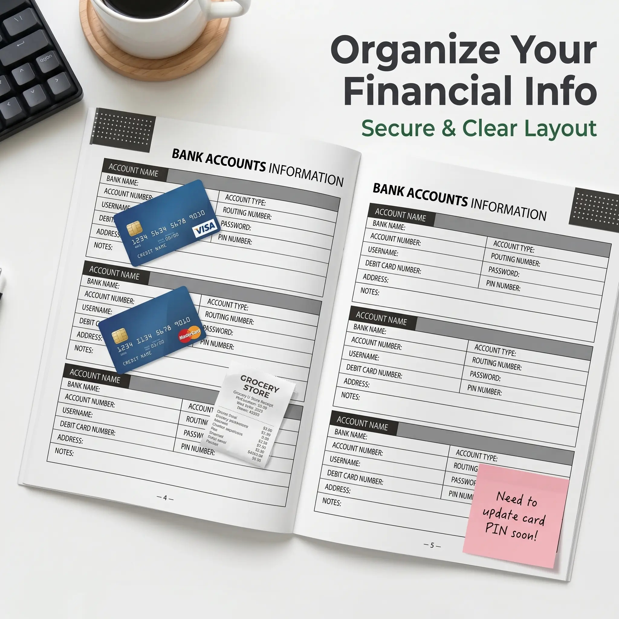 ADHD A4 Planner Notebook, Dura - Planner Weekly Budget recension och pris