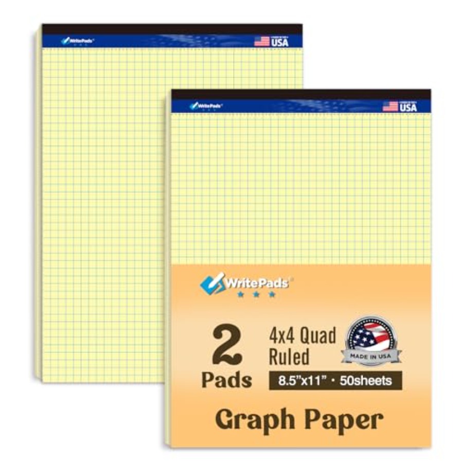 Graph Paper Pads 8.5 x 11, 4x4 - Graph Paper Pad recension och pris