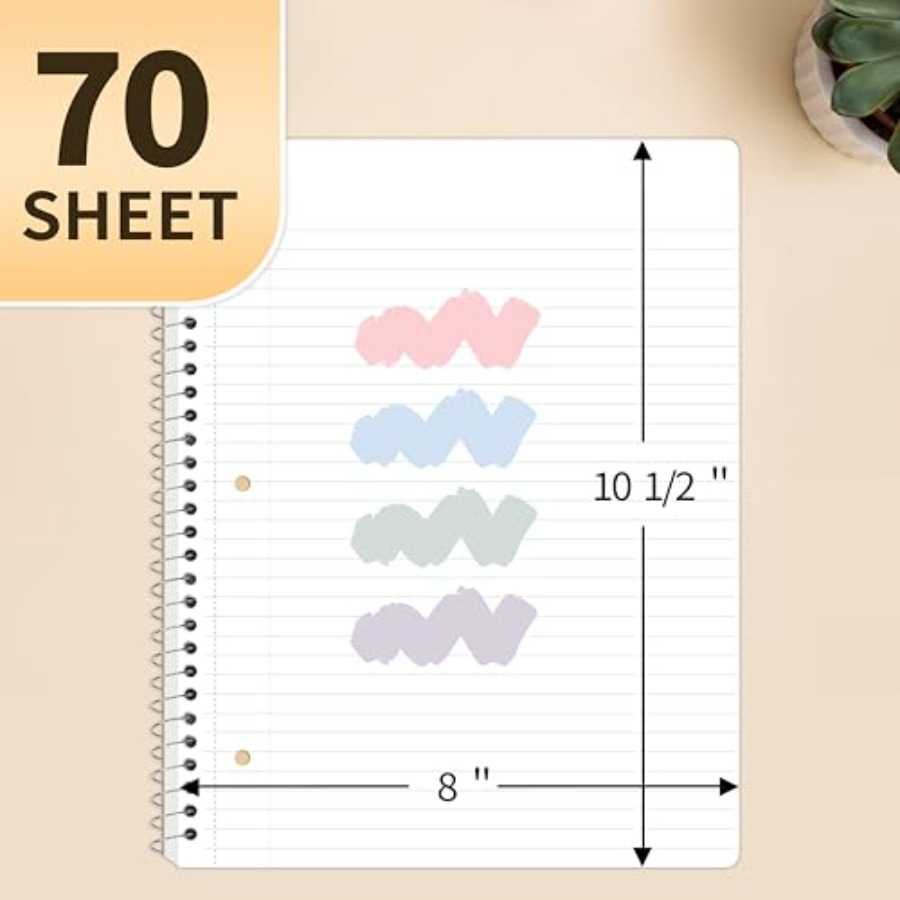 Spiral Notebooks, 1-Subject, 4 - Paper Punch 3 Hole recension och pris
