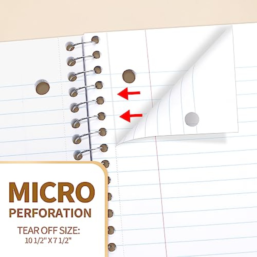 Spiral Notebooks, 1-Subject, 4 - Paper Punch 3 Hole recension och pris