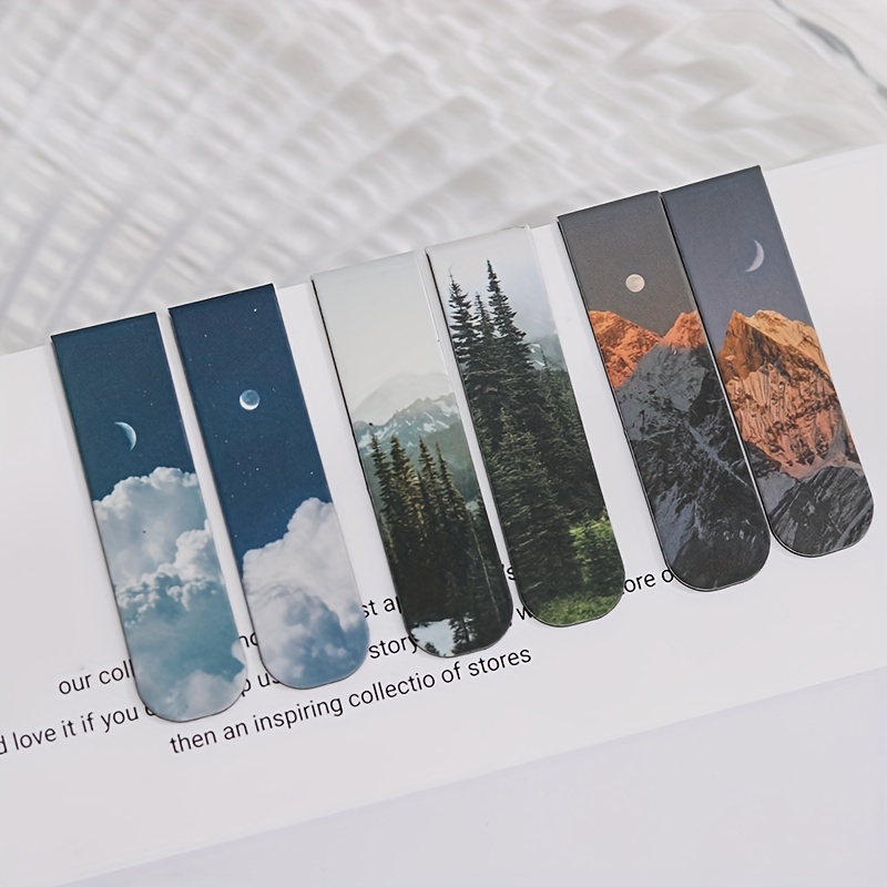 2pcs Landscape Themed Magnetic - Bookmark Magnetic Clip recension och pris