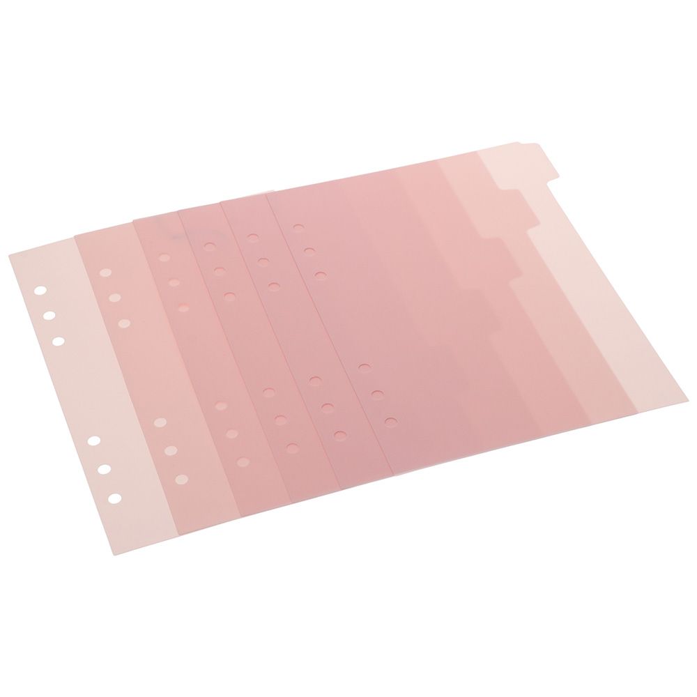 6 PCS A5 Binder Divider,Pink 6 - Index Tab Divider recension och pris