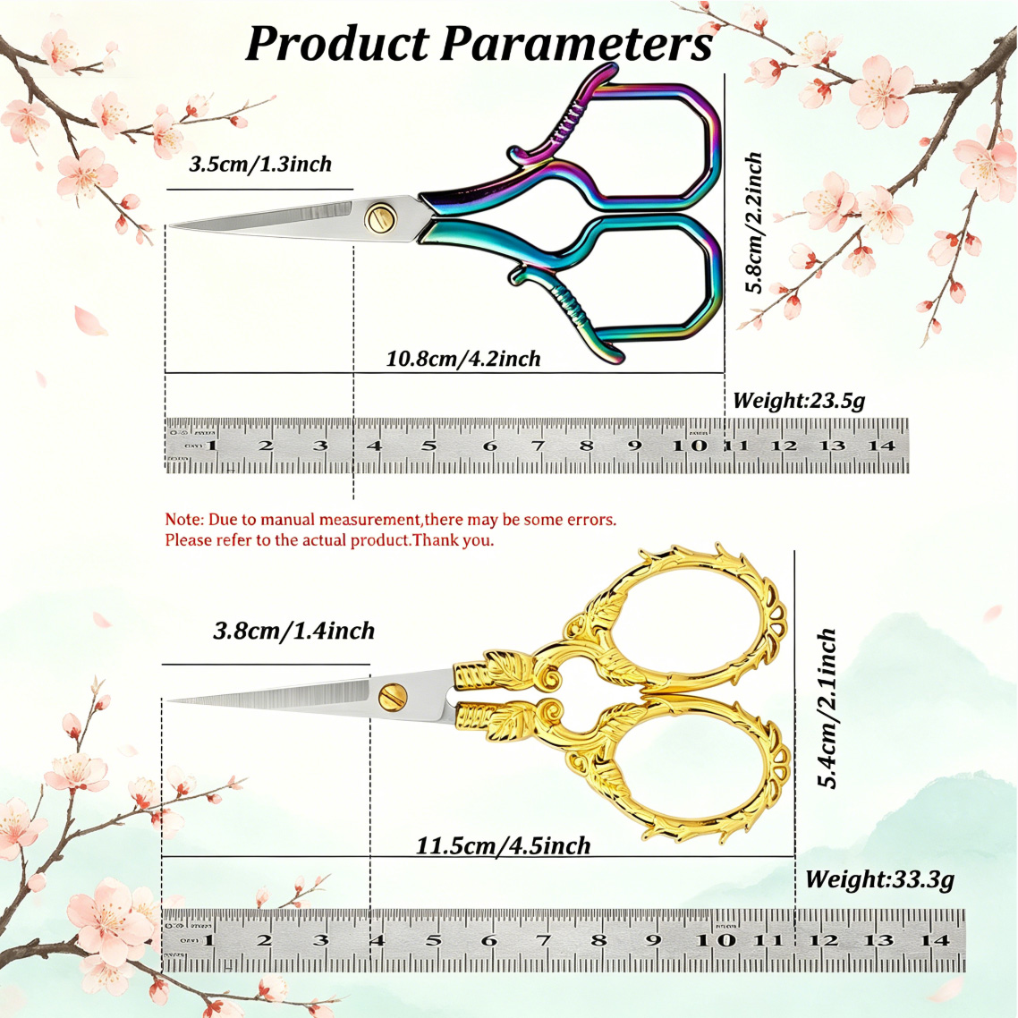 1/2PCS,Vintage Tailor Scissors - Scissors Stainless Craft recension och pris