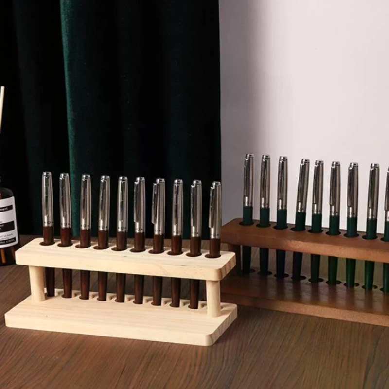 Walnut Wood Test Tube Rack Mul - Office Stationery And Supply recension och pris