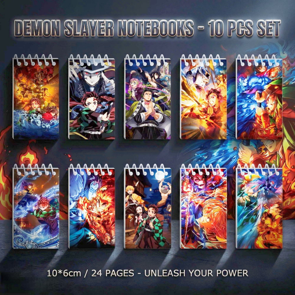 10PCS Demon Slayer Notepads. S - Office Stationery And Supply recension och pris