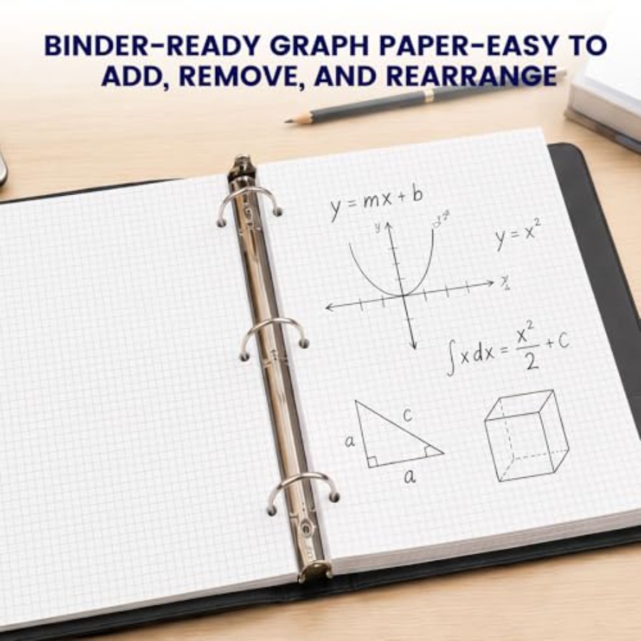 Graph Paper Filler Paper, 100  - Paper Punch 3 Hole recension och pris