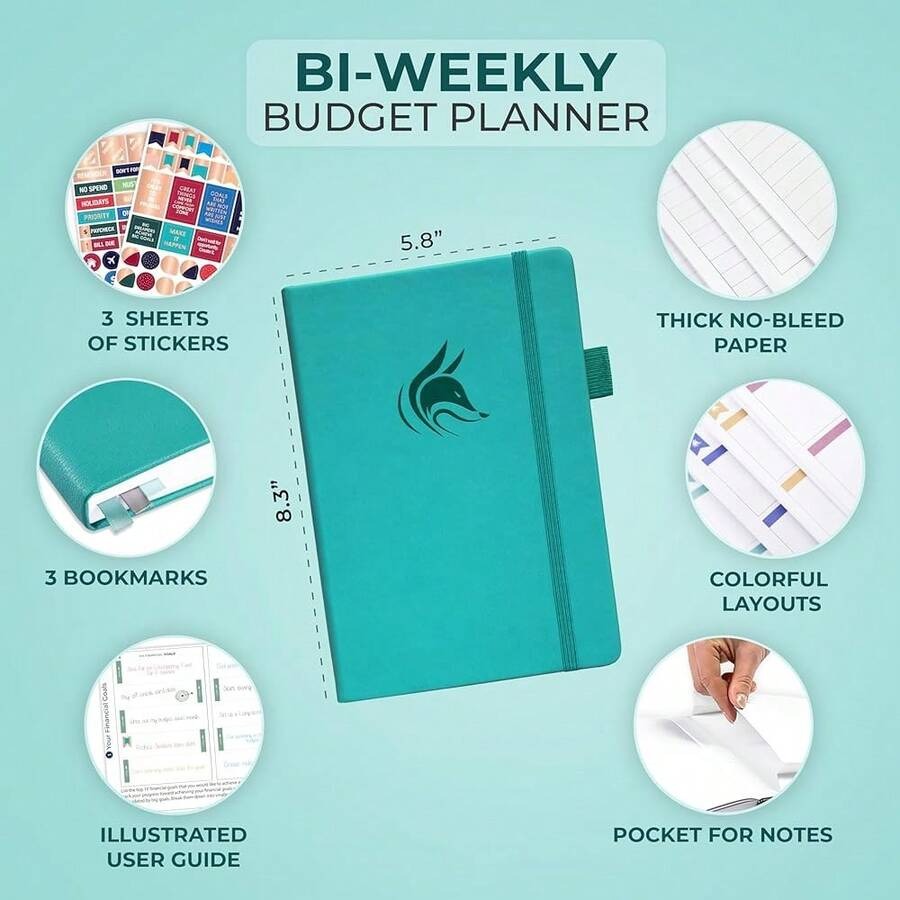 Clever Fox Bi Weekly Budget Pl - Planner Weekly Budget recension och pris