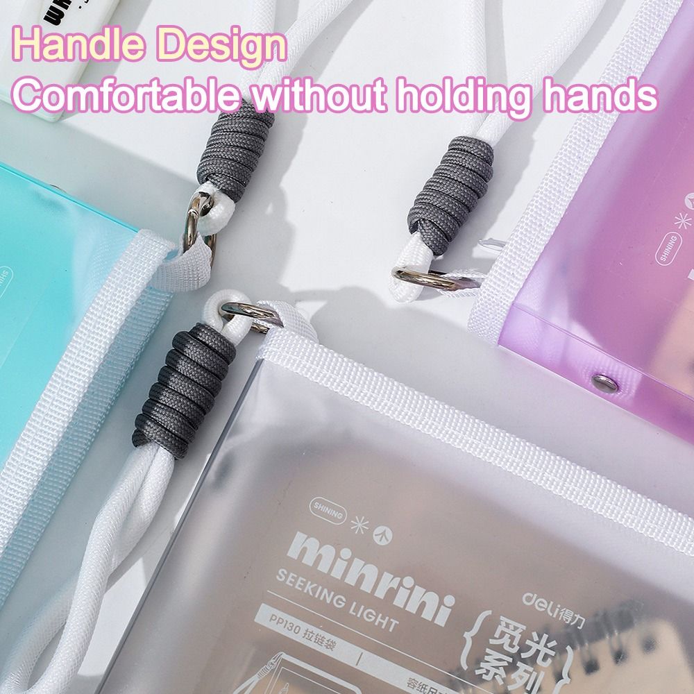 Portable Transparent A4 Zipper - Office Stationery And Supply recension och pris