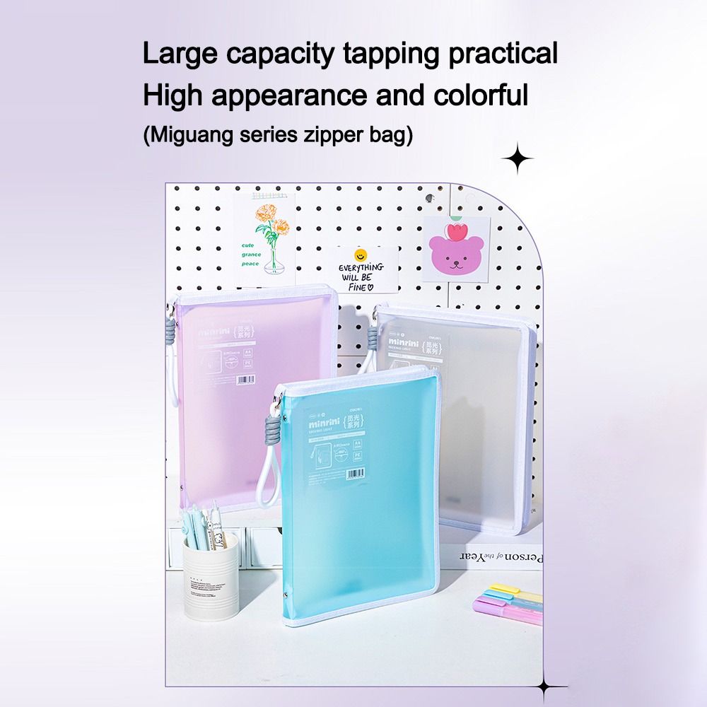 Portable Transparent A4 Zipper - Office Stationery And Supply recension och pris