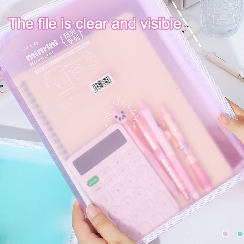 Portable Transparent A4 Zipper - Office Stationery And Supply recension och pris