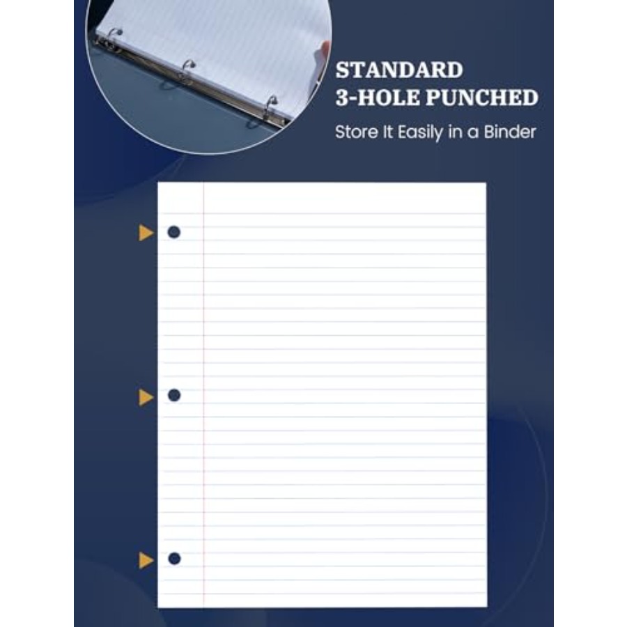 Loose Leaf Paper 8.5 x 11, Loo - Paper Punch 3 Hole recension och pris