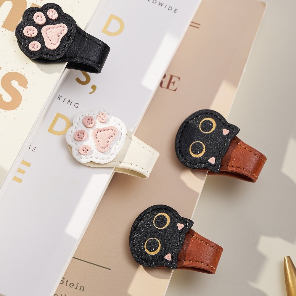Cute PU Magnetic Page Clip Cat - Bookmark Magnetic Clip recension och pris