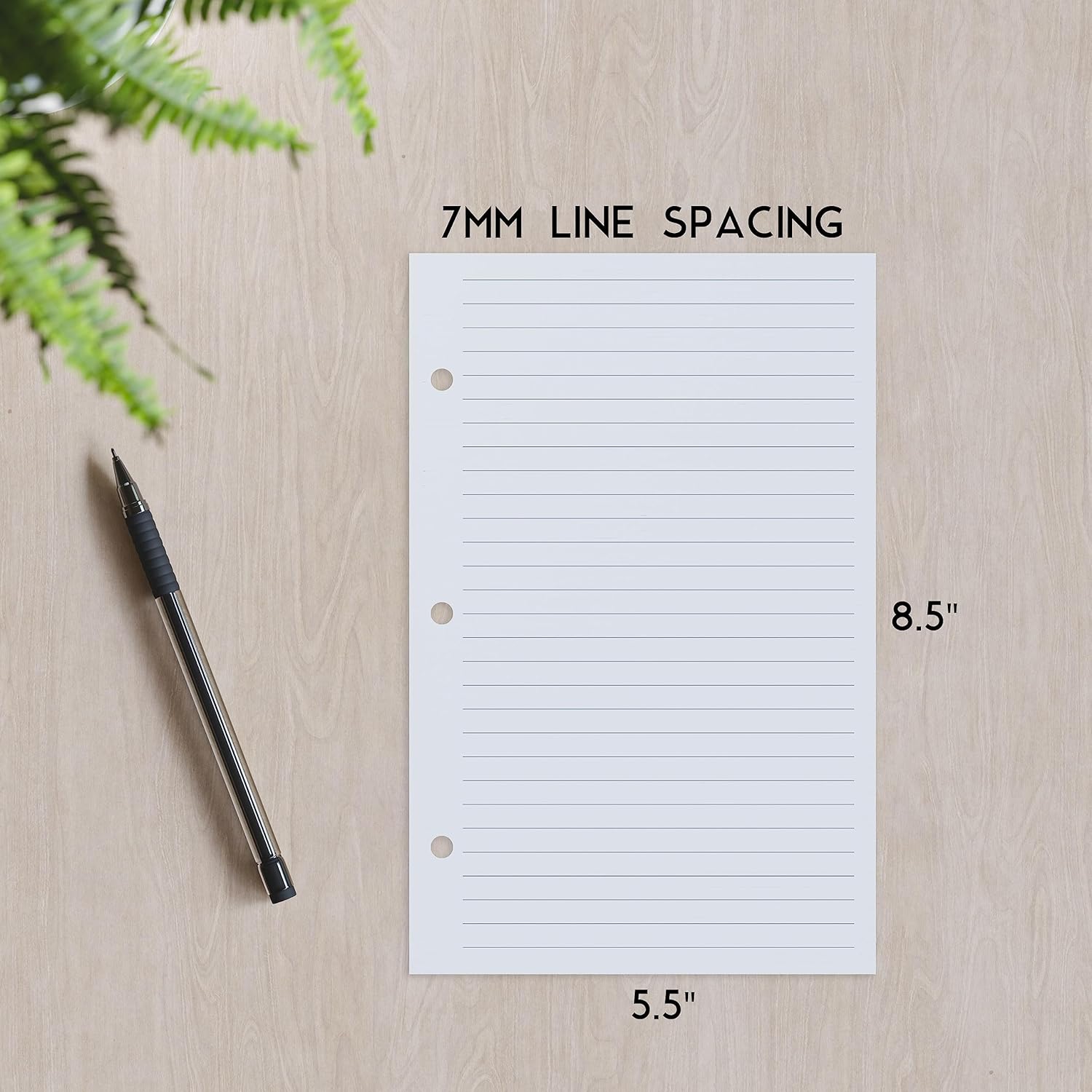 Half Letter Lined Paper, 3-Hol - Paper Punch 3 Hole recension och pris