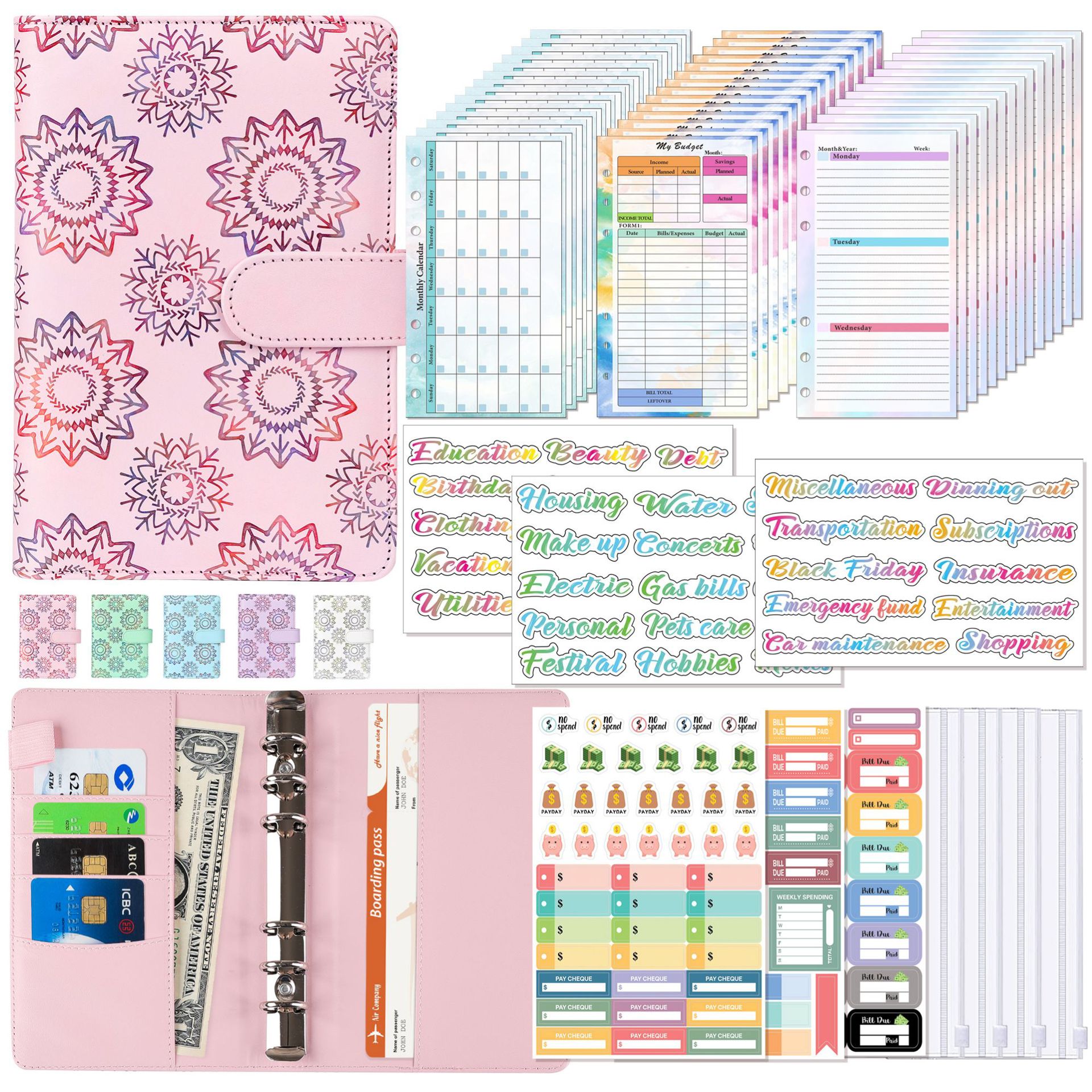 A6 Binder Budget Planner Noteb - Planner Weekly Budget recension och pris