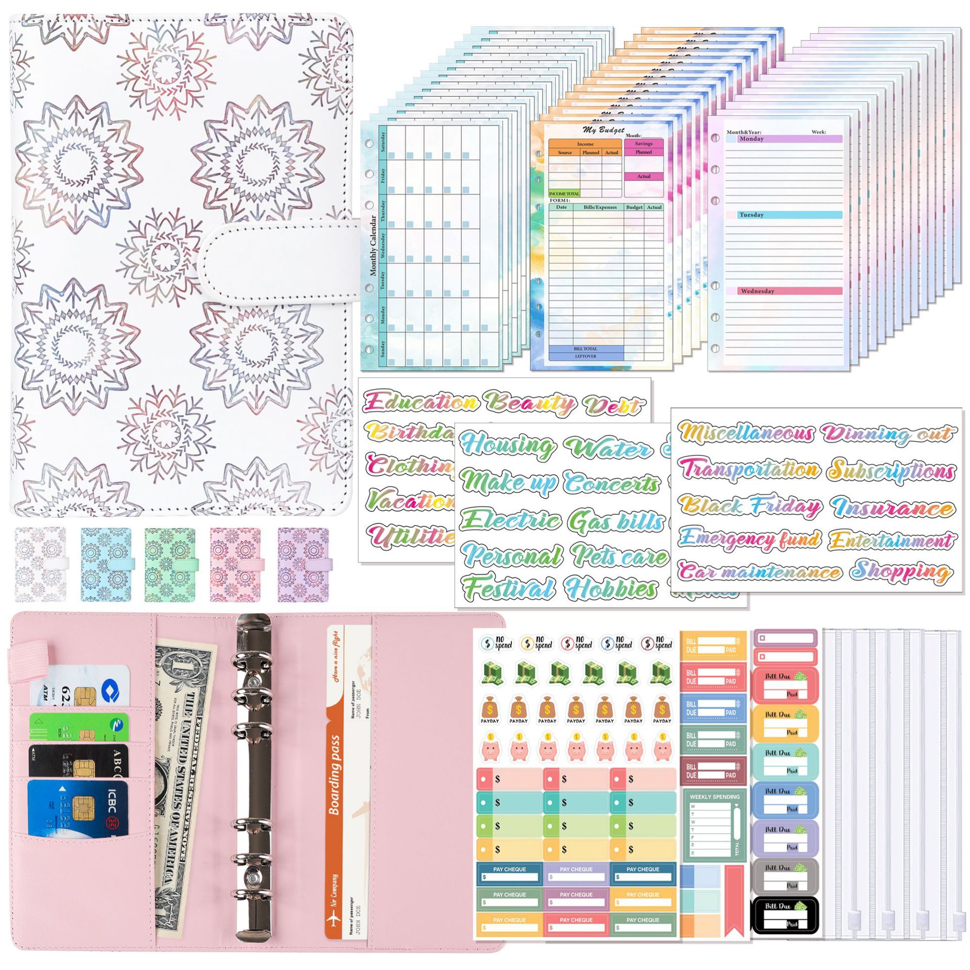 A6 Binder Budget Planner Noteb - Planner Weekly Budget recension och pris