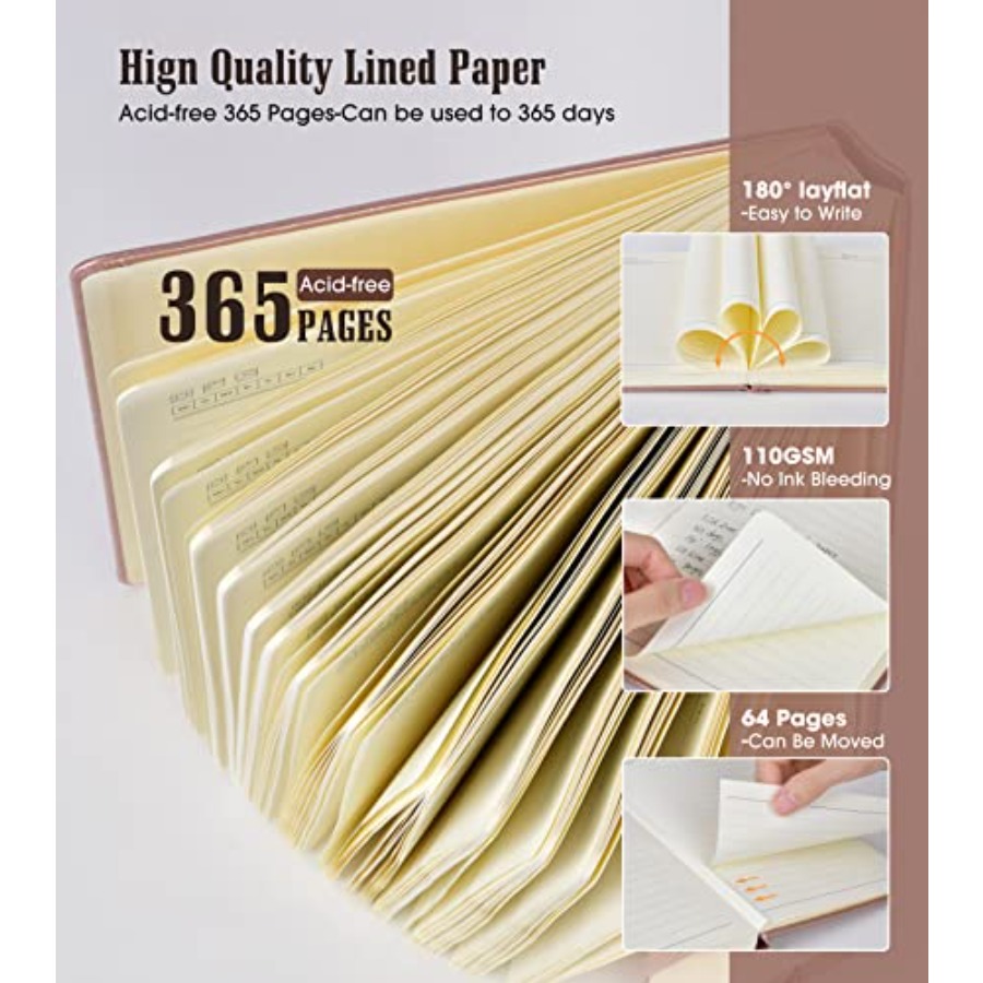 Journal Notebook -365 Pages Th - Journal Leather Hardcover recension och pris