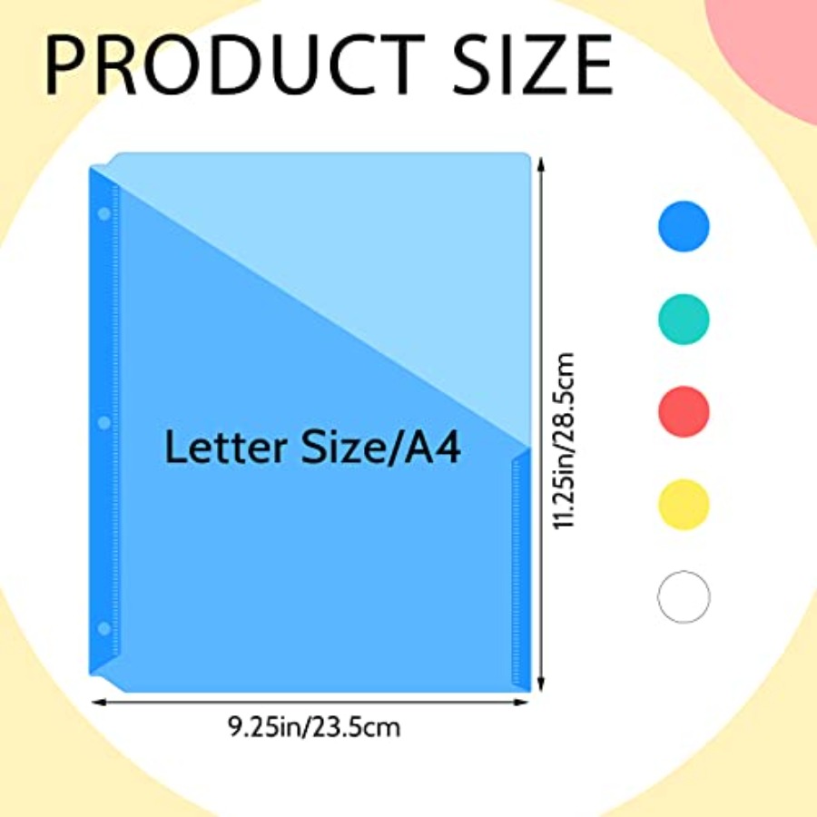 5 Pack Binder Pockets 3 Hole P - Paper Punch 3 Hole recension och pris