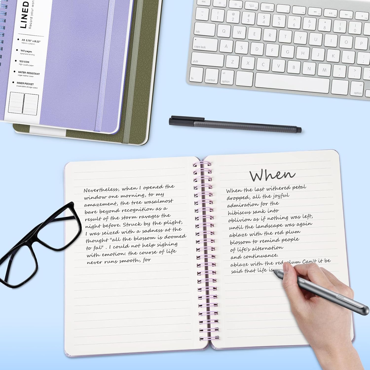 A5 Spiral Notebook, 160 Pages, - Journal Leather Hardcover recension och pris