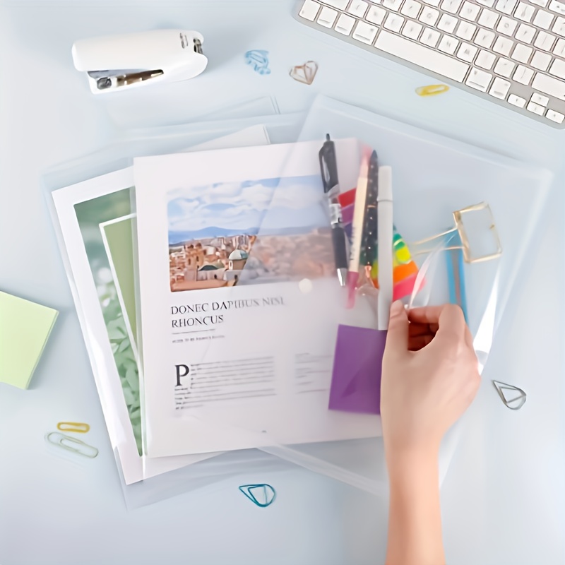 10pcs Transparent A4 Folders C - Office Stationery And Supply recension och pris