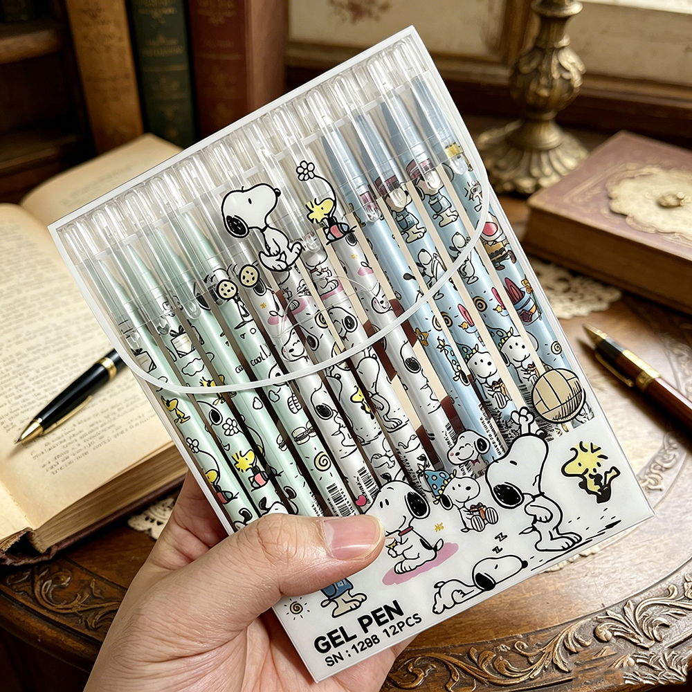12pcs Snoopy Premium Erasable  - Stationery Office recension och pris