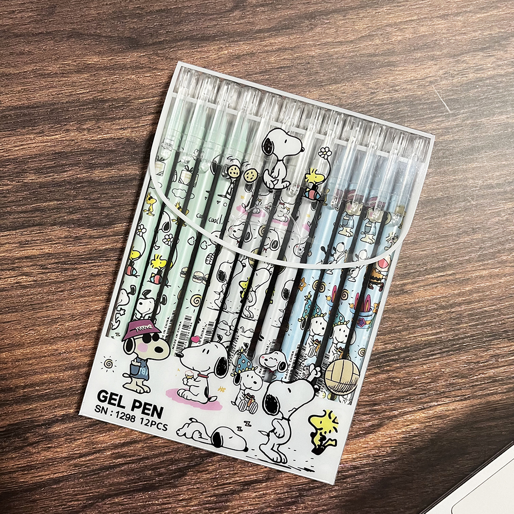 12pcs Snoopy Premium Erasable  - Stationery Office recension och pris