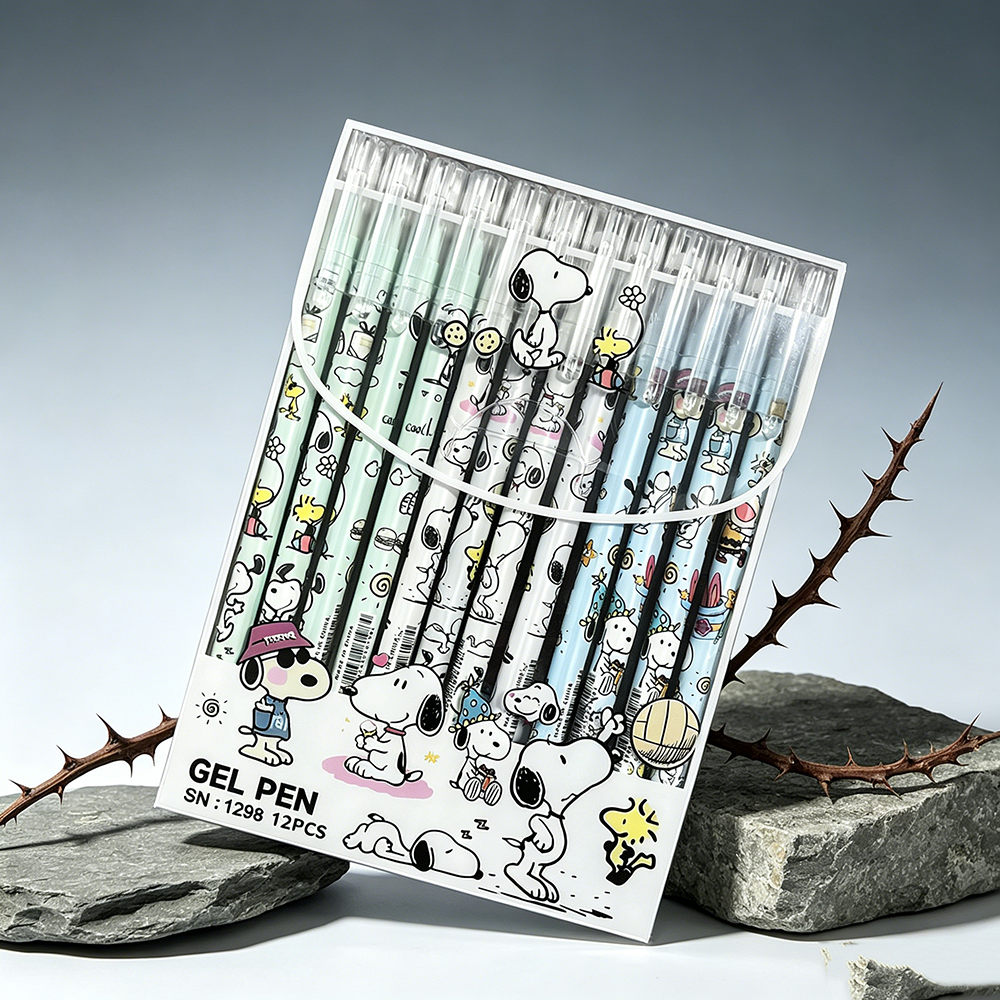 12pcs Snoopy Premium Erasable  - Stationery Office recension och pris