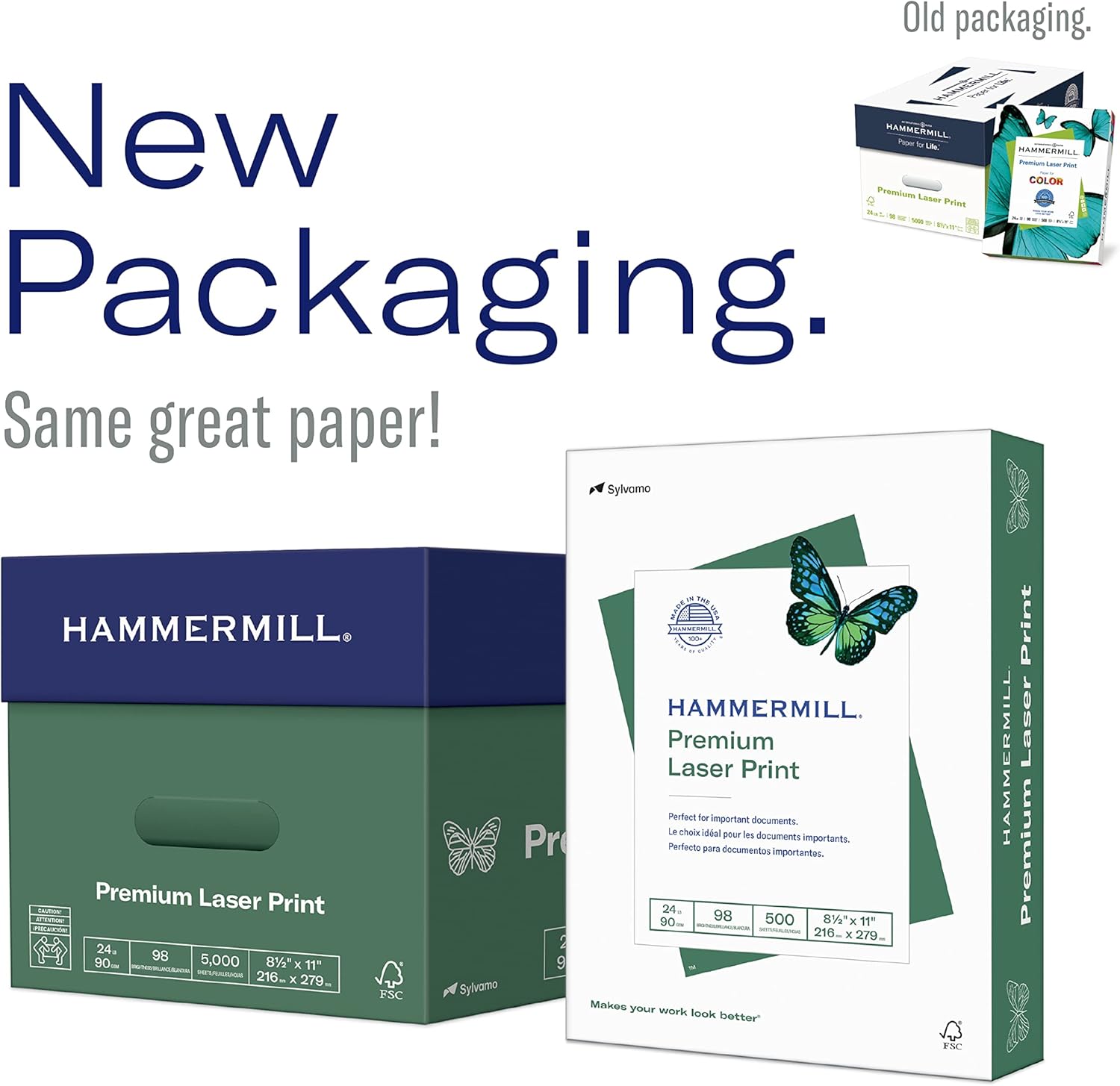 24lb Laser Printer Paper, 8.5x - Paper Punch 3 Hole recension och pris