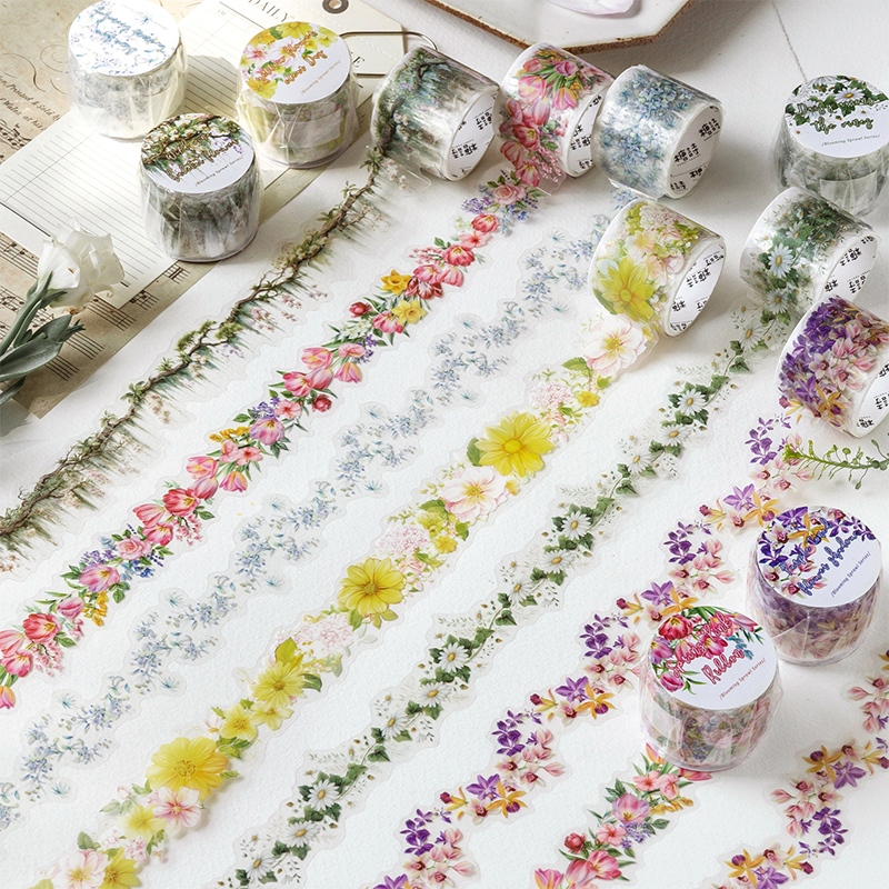 Floral Aesthetic Washi Tape Se - Ideal Stationery & Office Supply recension och pris