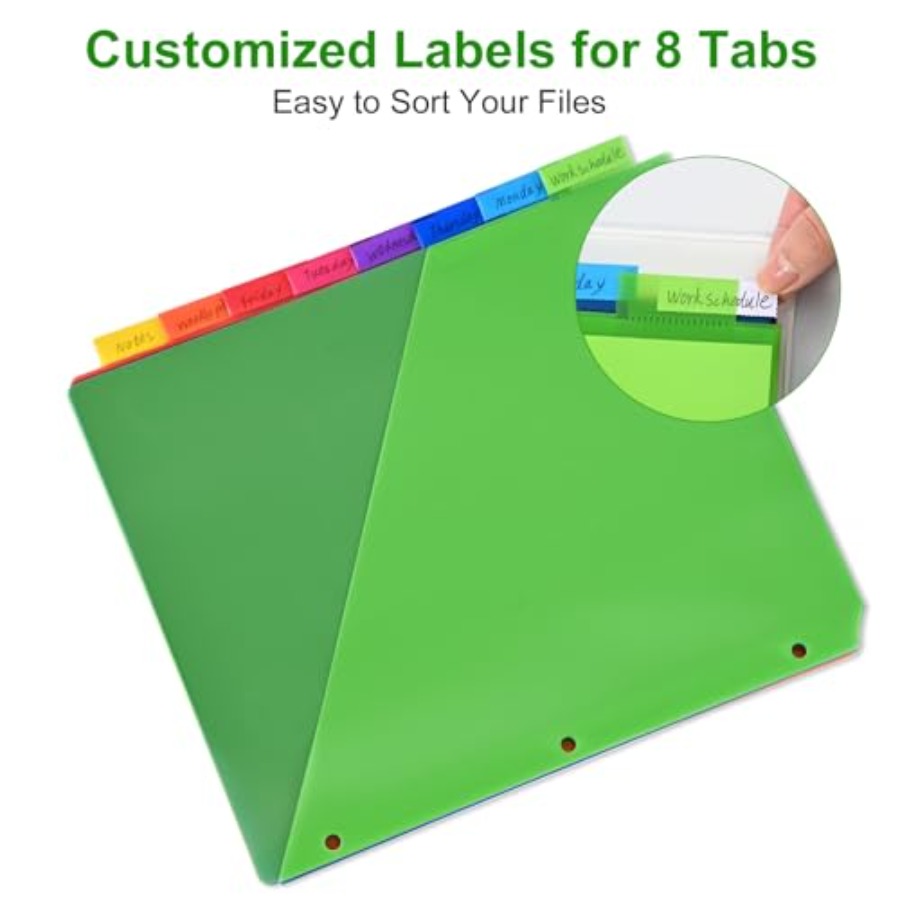8-Tab Binder Dividers - Index  - Index Tab Divider recension och pris