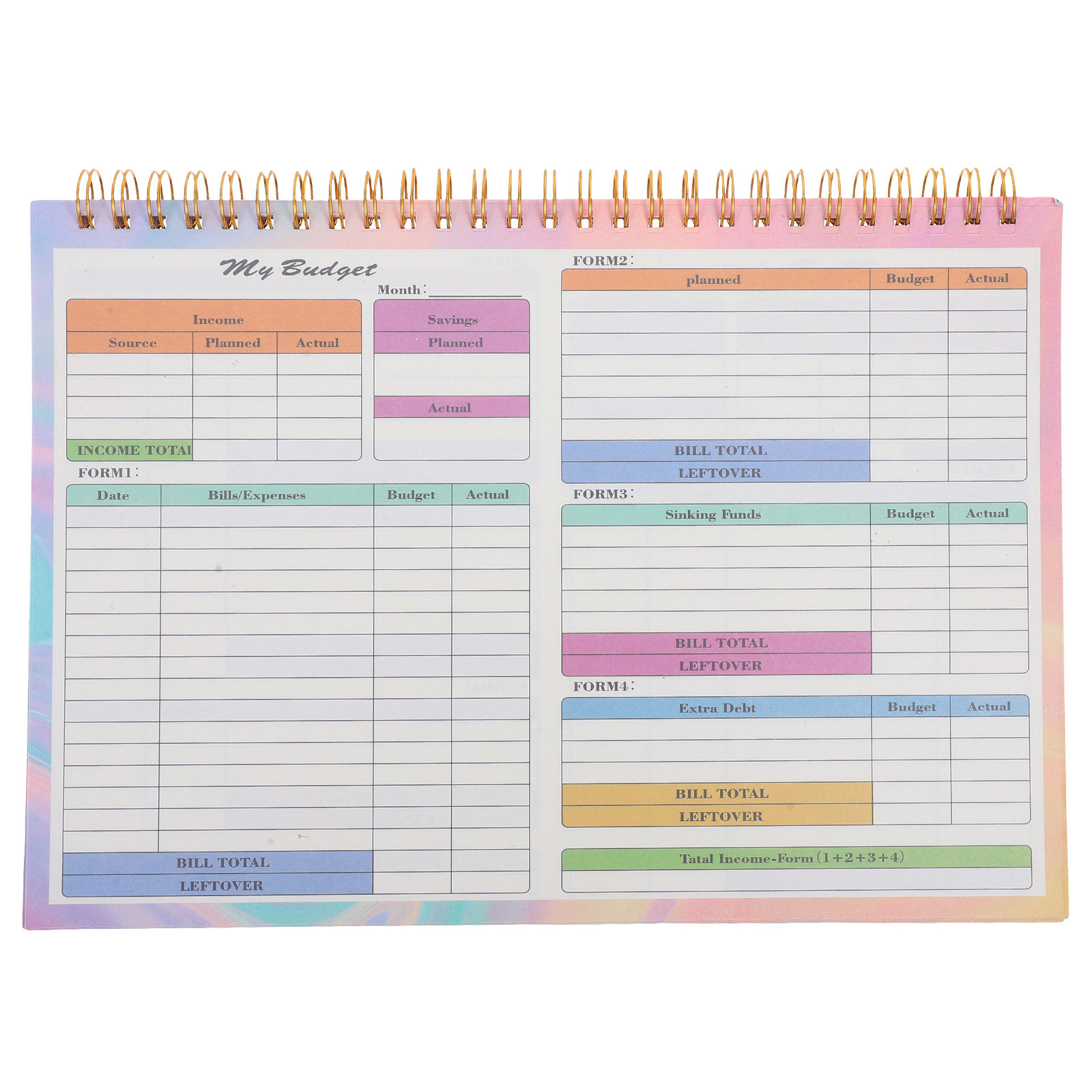 B5 Financial Ledger Book Daily - Planner Weekly Budget recension och pris