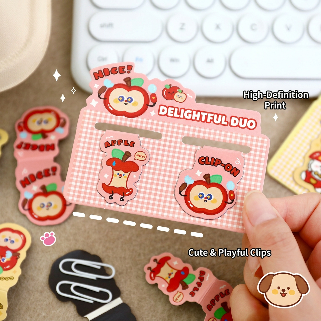 2Pcs Cute Apple Magnetic Bookm - Bookmark Magnetic Clip recension och pris