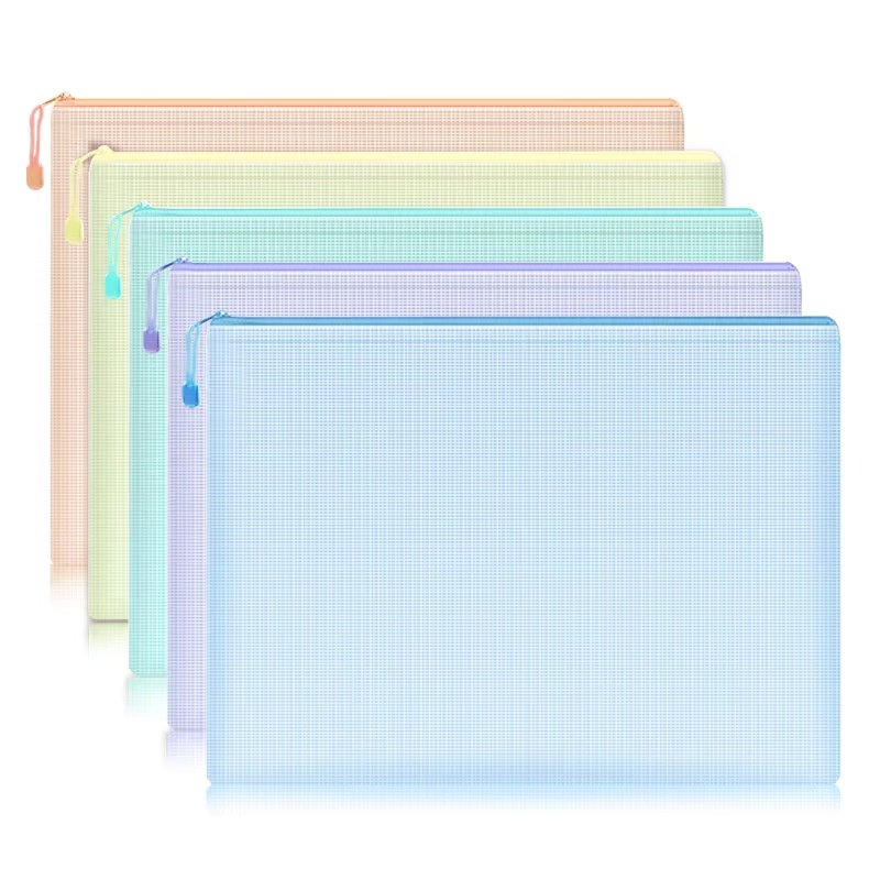5-30Pcs Mesh Zipper Pouch Docu - Office Stationery And Supply recension och pris